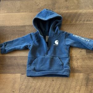 Carhartt Blue Sweatshirt Durable Hooded Top